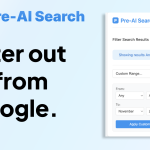 Pre-AI Search – Filter Google Before AI Content